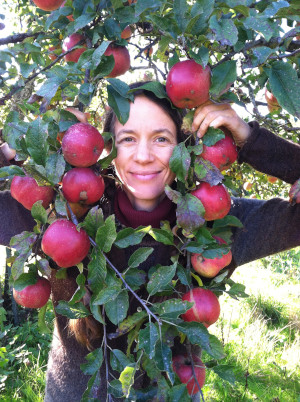 Crystie Kisler with Apples